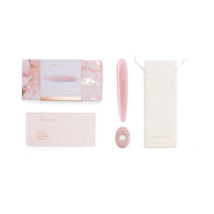 Le Wand Crystal Slim Wand Rose Quartz - SexToy.com