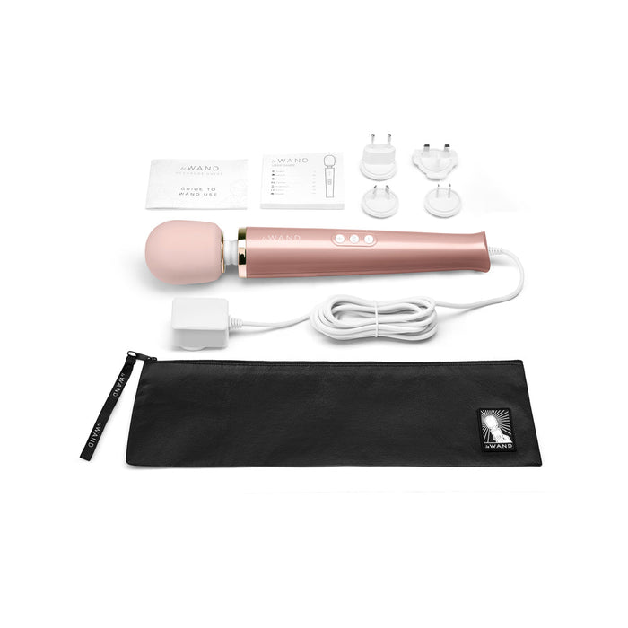 Le Wand Powerful Plug - in Vibrating Massager Rose Gold - SexToy.com