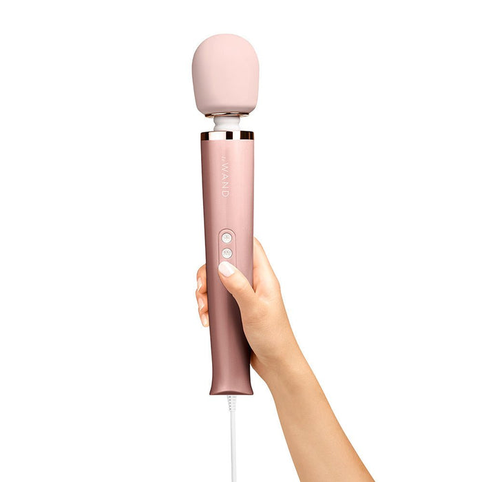 Le Wand Powerful Plug - in Vibrating Massager Rose Gold - SexToy.com