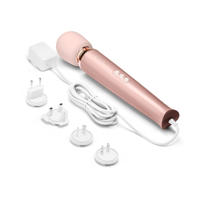 Le Wand Powerful Plug - in Vibrating Massager Rose Gold - SexToy.com