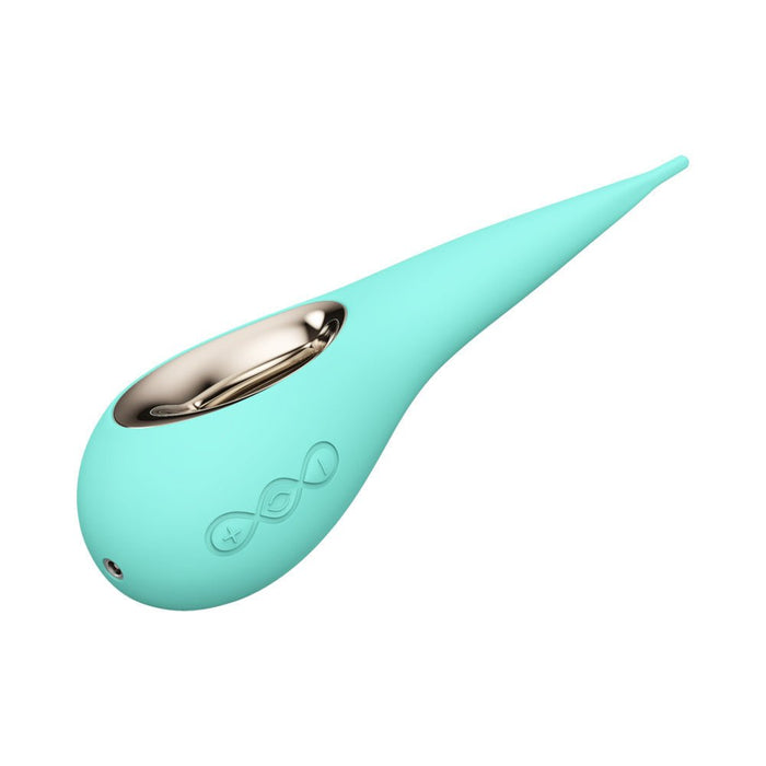 Lelo Dot Elliptical Clitoral Stimulator Aqua - SexToy.com