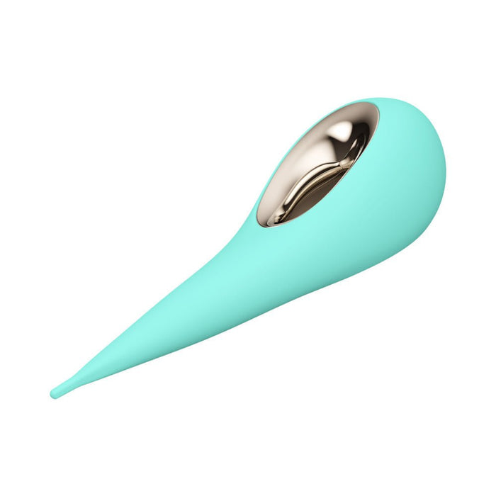 Lelo Dot Elliptical Clitoral Stimulator Aqua - SexToy.com