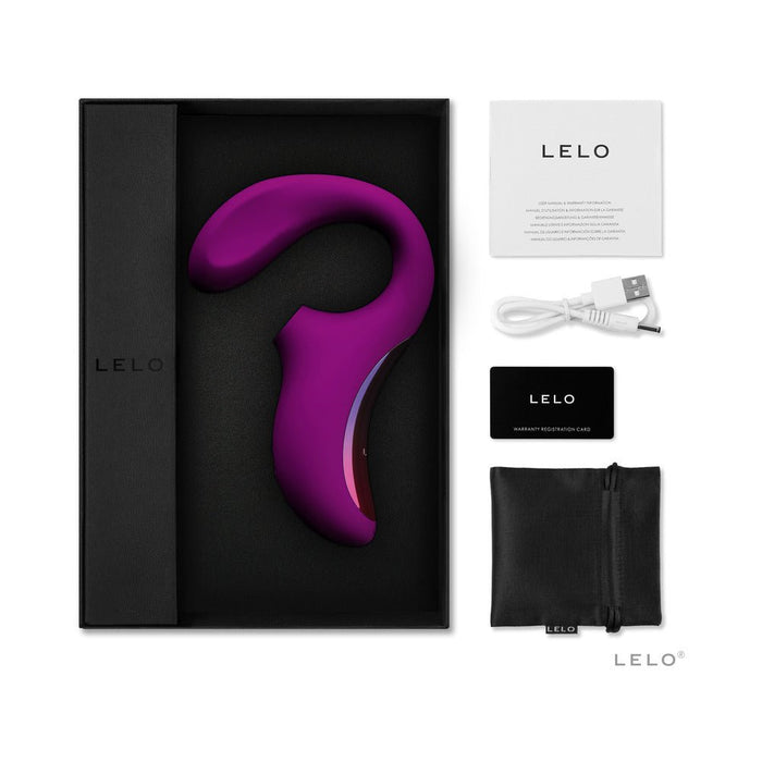 Lelo Enigma Cruise Suction Dual Stimulator Deep Rose - SexToy.com