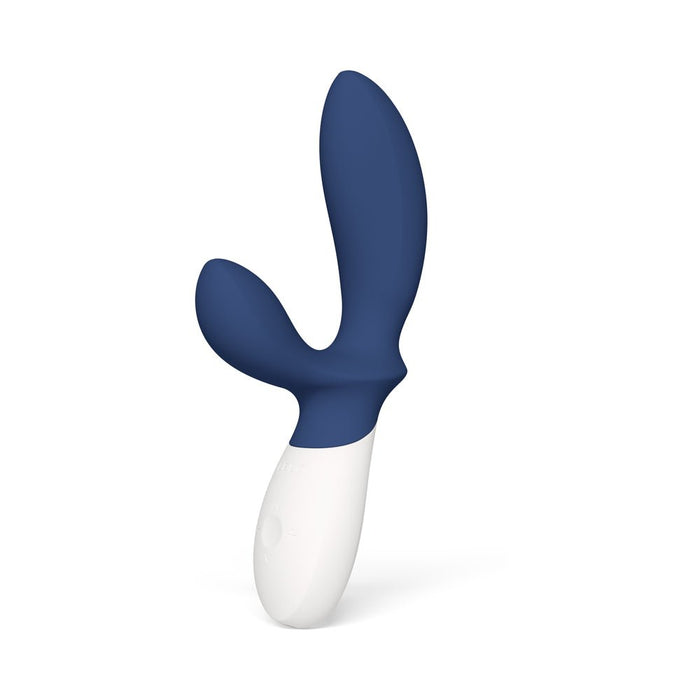 Lelo Loki Wave 2 Rechargeable Silicone Dual Stimulation Prostate Vibrator Base Blue - SexToy.com