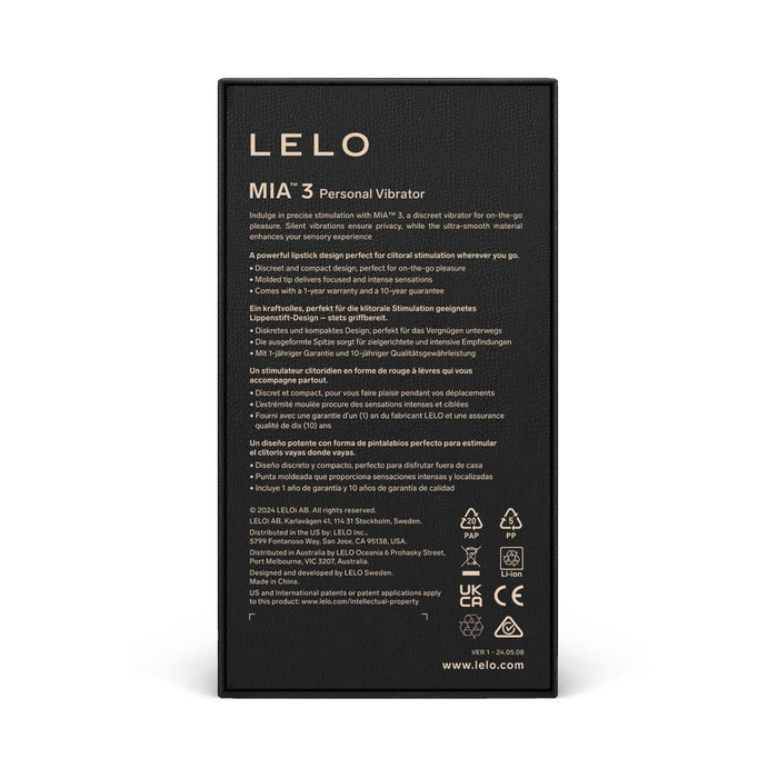 Lelo Mia 3 Black - SexToy.com