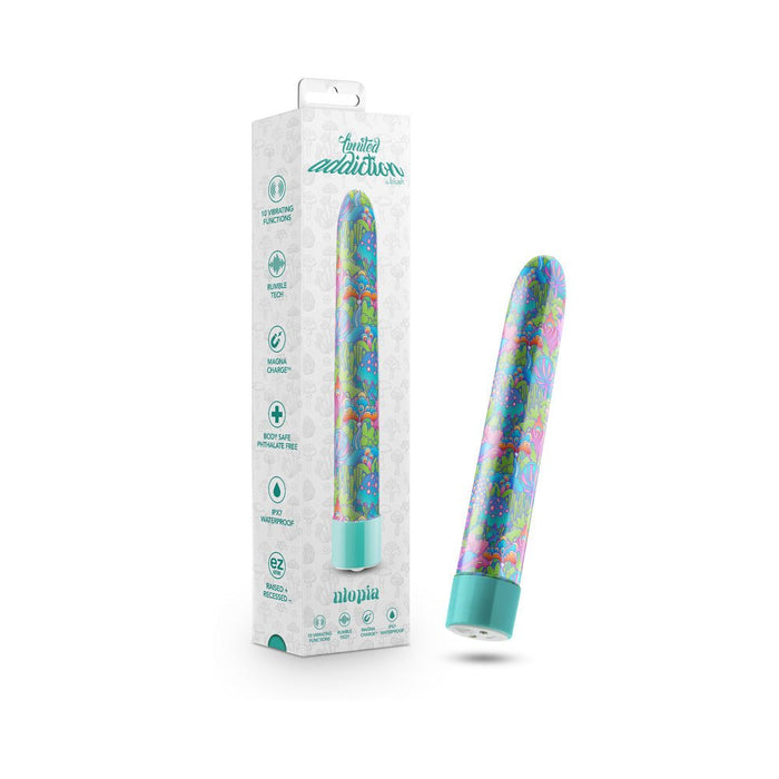 Limited Addiction Floradelic Rechargeable 7 In. Vibrator Purple - SexToy.com