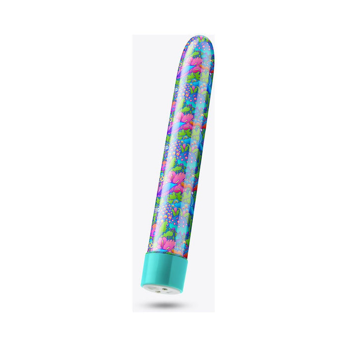 Limited Addiction Floradelic Rechargeable 7 In. Vibrator Purple - SexToy.com