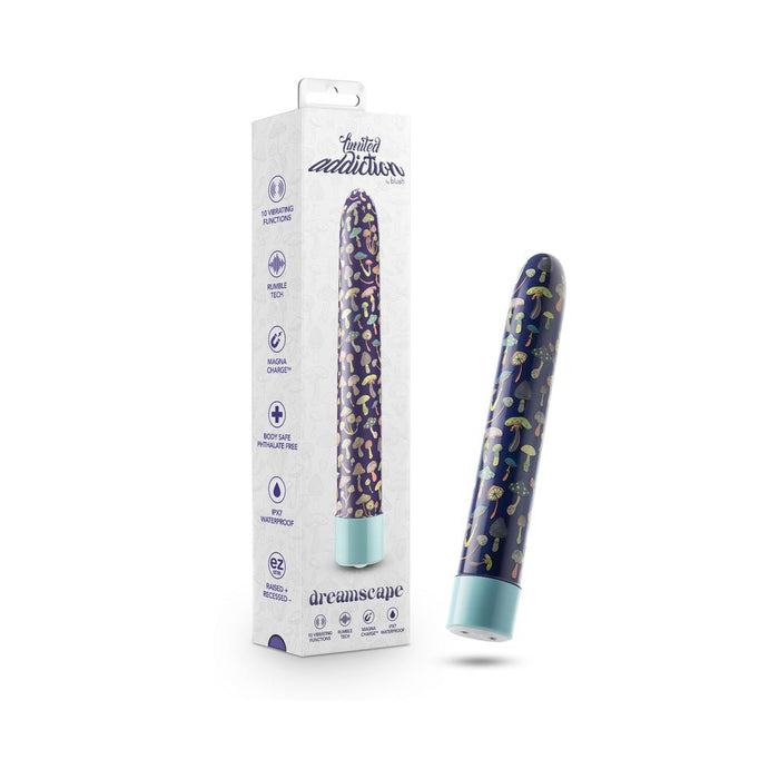 Limited Addiction Utopia Rechargeable 7 In. Vibrator Aqua - SexToy.com