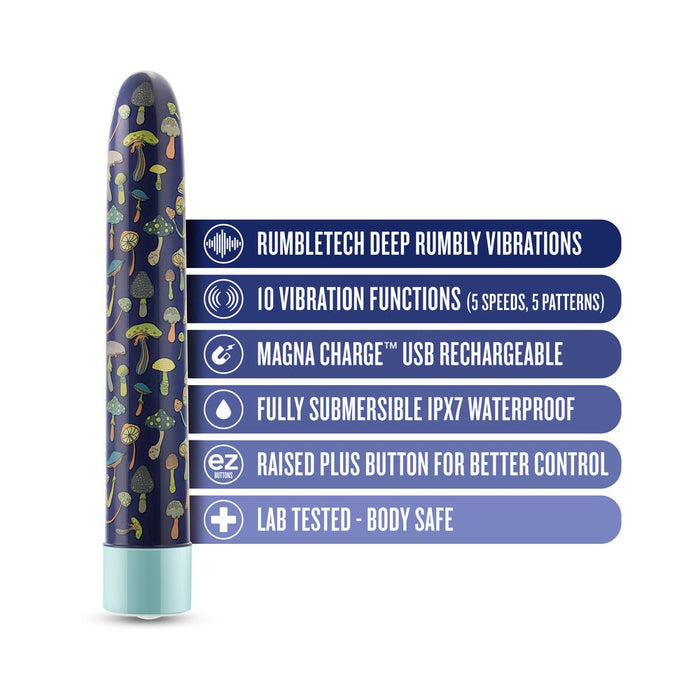 Limited Addiction Utopia Rechargeable 7 In. Vibrator Aqua - SexToy.com