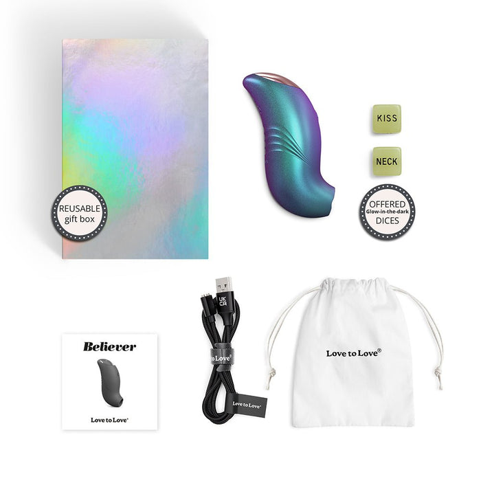 Love To Love Believer Iridescent Turquoise - SexToy.com