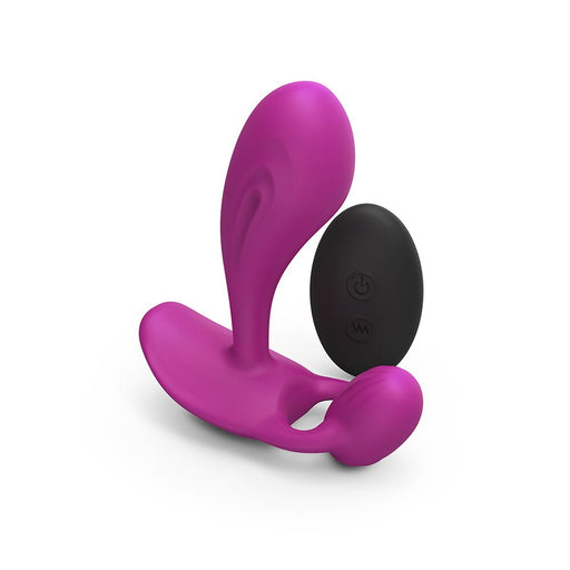 Love To Love Witty Rechargeable Remote - controlled Silicone P & G Vibrator Sweet Orchid - SexToy.com