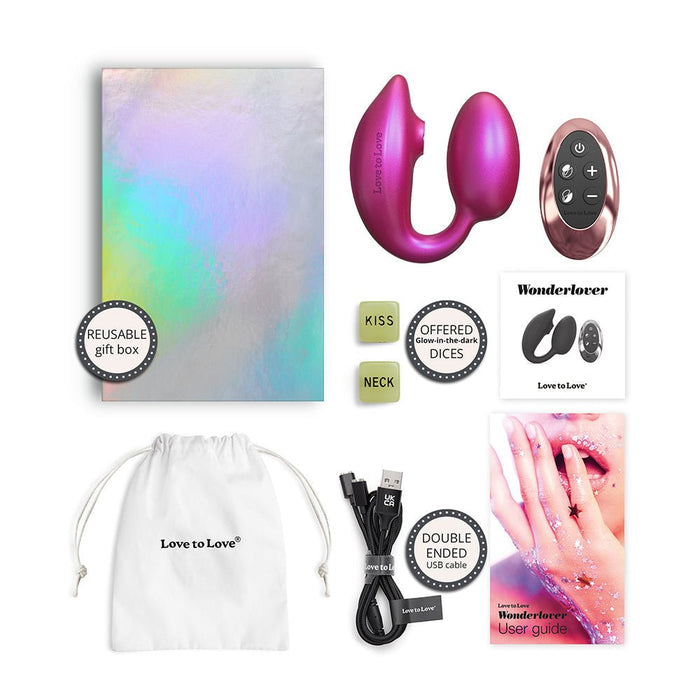 Love To Love Wonderlover W/remote Iridescent Berry - SexToy.com