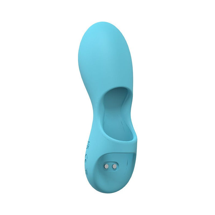 Loveline Joy 10 Speed Finger Vibe Silicone Rechargeable Waterproof Blue - SexToy.com