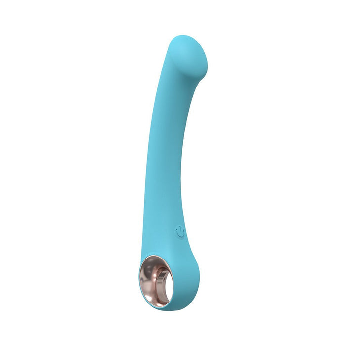 Loveline Luscious 10 Speed G - spot Vibe Silicone Rechargeable Waterproof Blue - SexToy.com