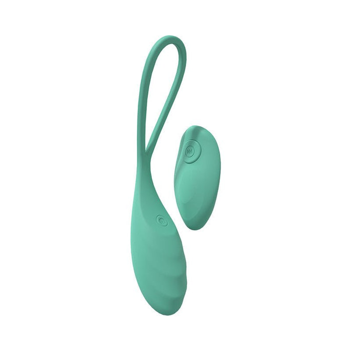 Loveline Passion 10 Speed Remote Control Egg Sealed Silicone Rechargeable Submersible Green - SexToy.com