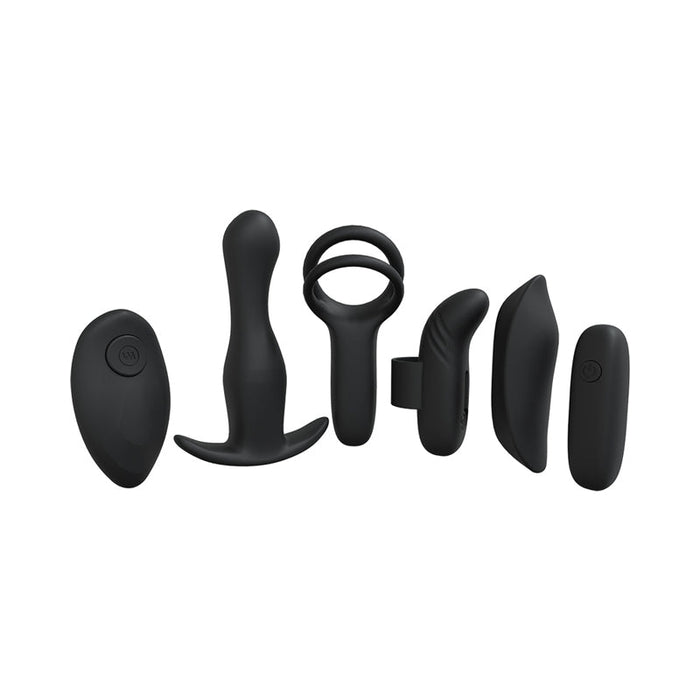 Loveline Supreme Weekend Kit Silicone Rechargeable Waterproof Black - SexToy.com