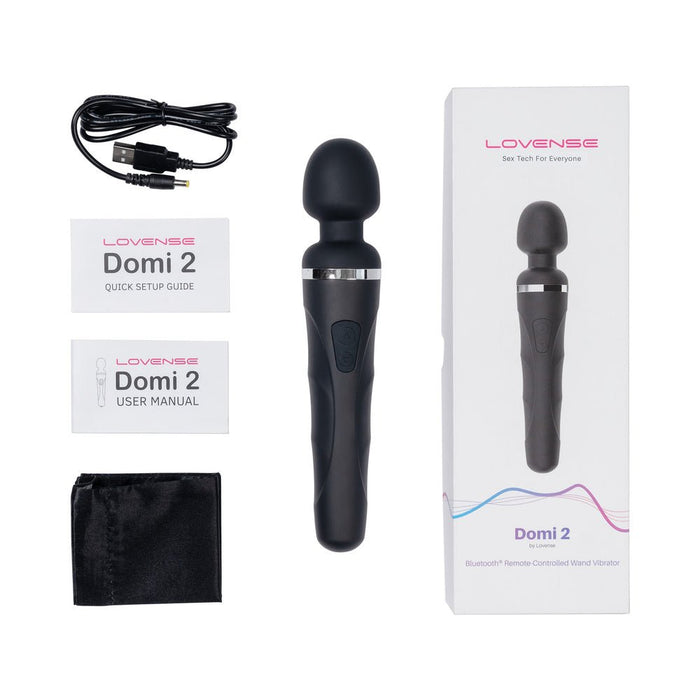 Lovense Domi 2 App Controlled Wand Vibrator - SexToy.com