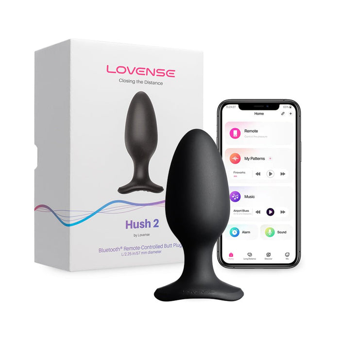 Lovense Hush 2 App - compatible Butt Plug 2.25 In. - SexToy.com