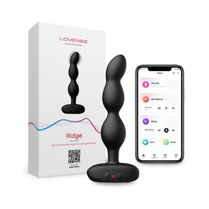 Lovense Ridge Vibrating And Rotating Anal Beads - SexToy.com