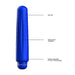 Luminous Delia Abs Bullet With Silicone Sleeve 10 Speeds Royal Blue - SexToy.com