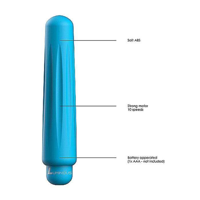 Luminous Delia Abs Bullet With Silicone Sleeve 10 Speeds Turquoise - SexToy.com