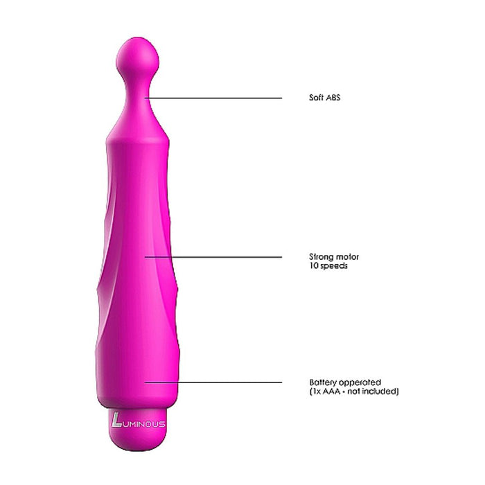 Luminous Dido Abs Bullet With Silicone Sleeve 10 Speeds Fuchsia - SexToy.com