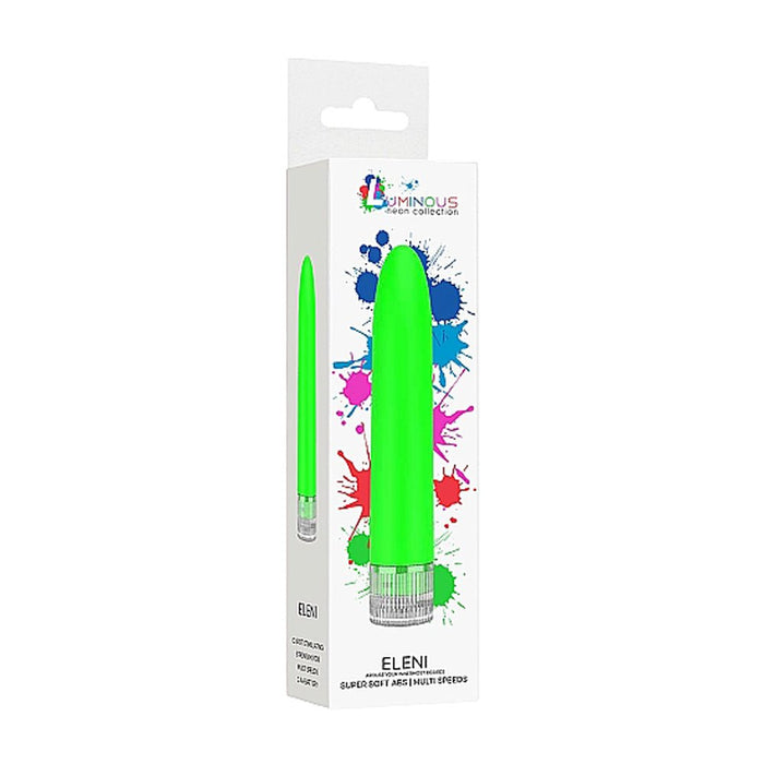 Luminous Eleni Super - soft Abs Multi - speed Vibrator Green - SexToy.com