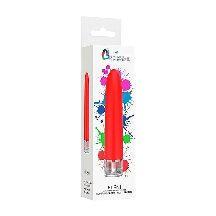 Luminous Eleni Super - soft Abs Multi - speed Vibrator Red - SexToy.com