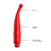 Luminous Lyra Abs Bullet With Silicone Sleeve 10 Speeds Red - SexToy.com