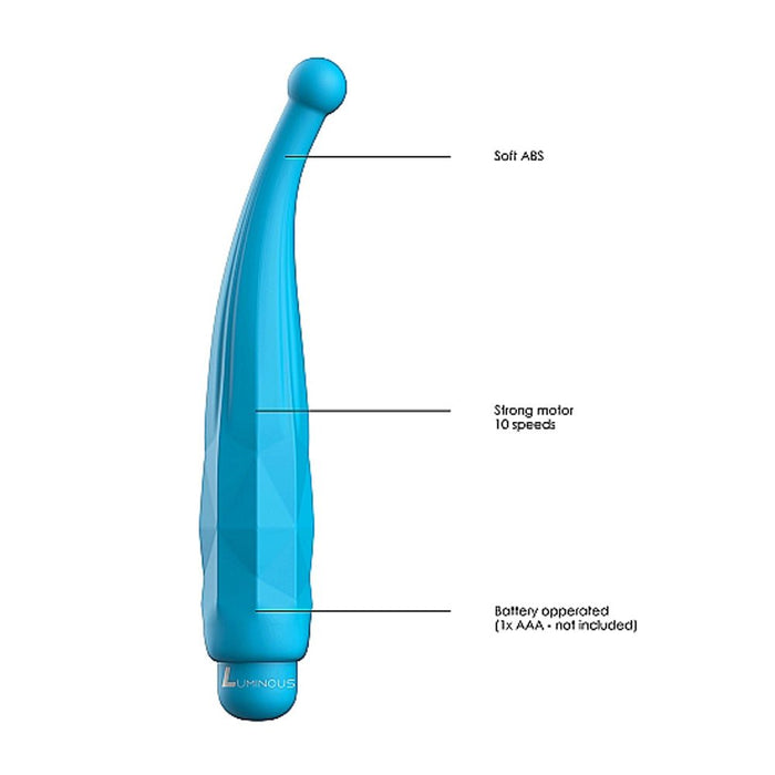 Luminous Lyra Abs Bullet With Silicone Sleeve 10 Speeds Turquoise - SexToy.com