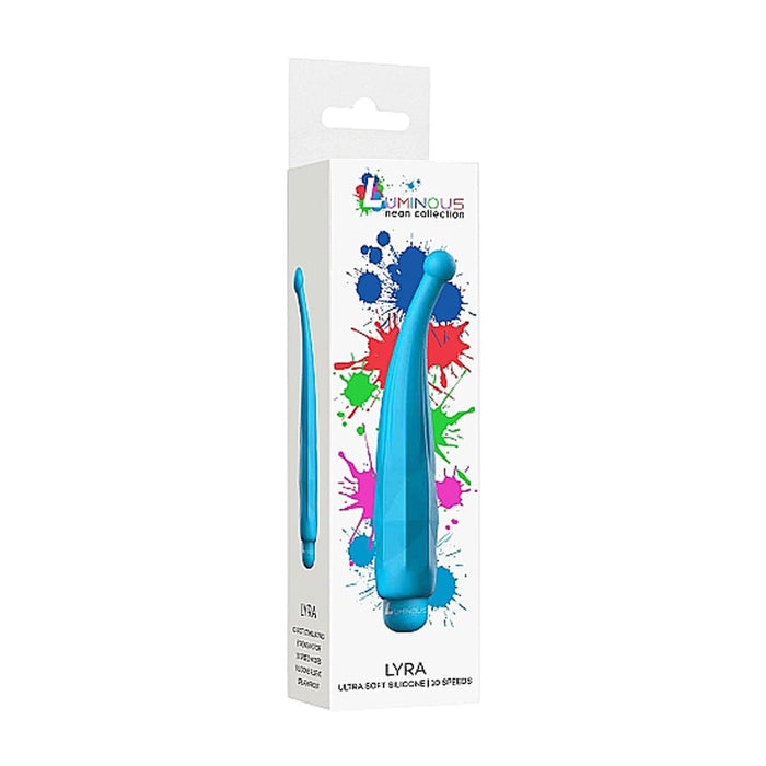 Luminous Lyra Abs Bullet With Silicone Sleeve 10 Speeds Turquoise - SexToy.com