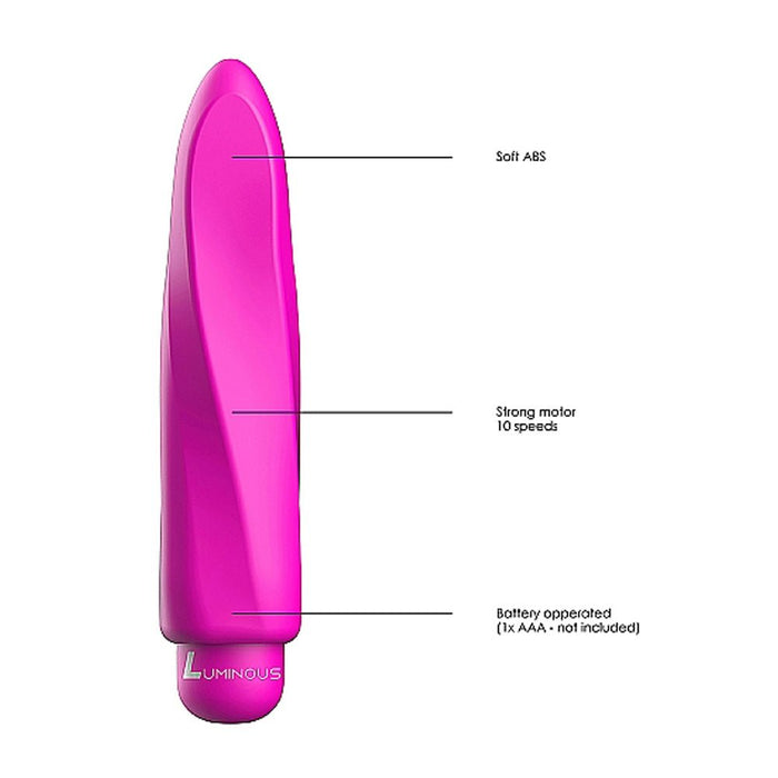 Luminous Myra Abs Bullet With Silicone Sleeve 10 Speeds Fuchsia - SexToy.com