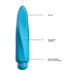 Luminous Myra Abs Bullet With Silicone Sleeve 10 Speeds Turquoise - SexToy.com