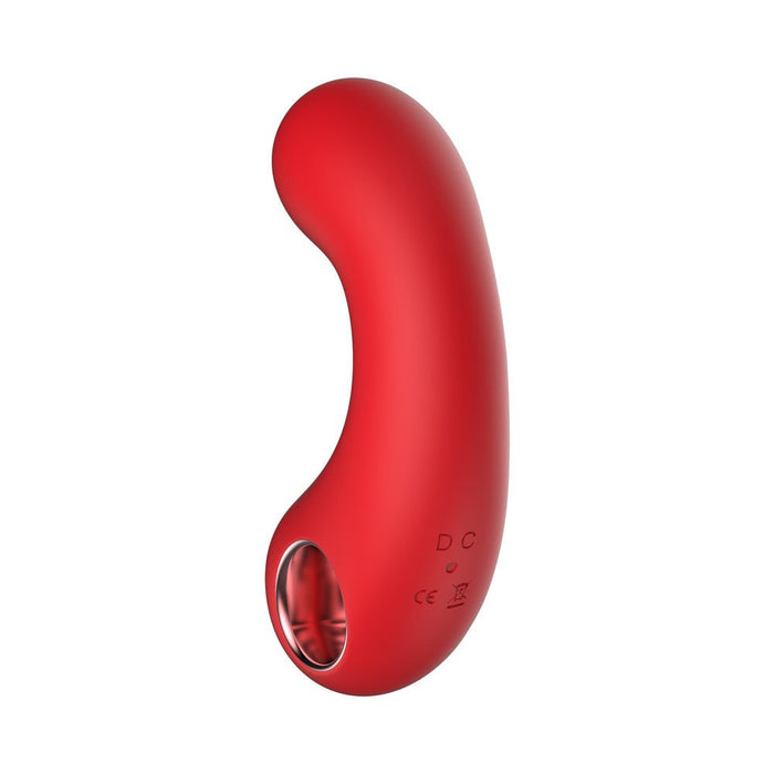 Luv Inc. Curved Vibrator - Red - SexToy.com