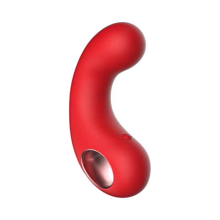 Luv Inc. Curved Vibrator - Red - SexToy.com