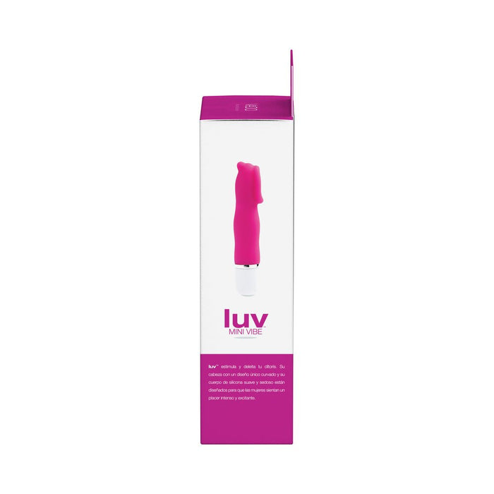 Luv Mini Silicone Waterproof Vibe - Hot Pink - SexToy.com