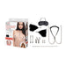 Lux Fetish Interchangeable Collar & Nipple Clips 12 - piece Set - SexToy.com