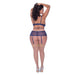 Magic Silk Berrylicious Cutout Dress & G - string Set Blueberry Queen Size - SexToy.com