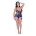 Magic Silk Berrylicious Cutout Dress & G - string Set Blueberry Queen Size - SexToy.com