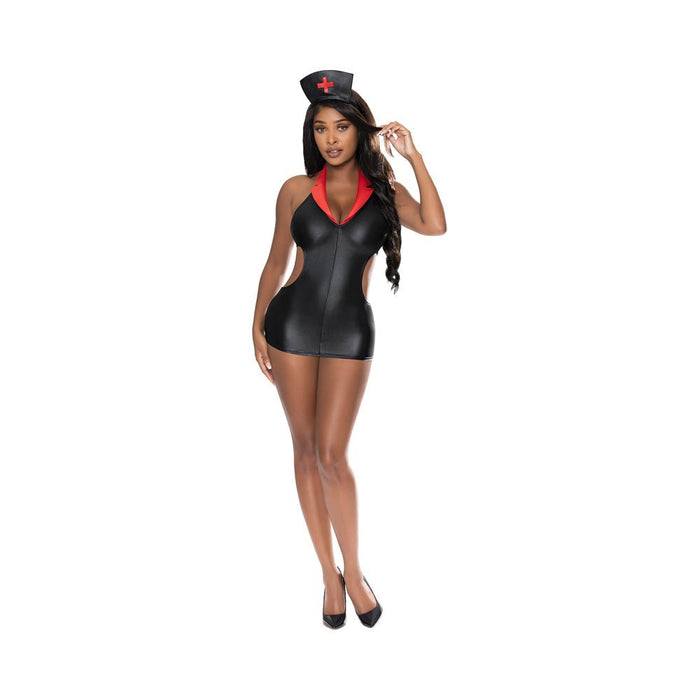 Magic Silk Dress Up Night Nurse Costume Black S/m - SexToy.com