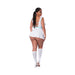 Magic Silk Dress Up School Spirit Costume White Queen Size - SexToy.com