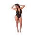 Magic Silk Glitz & Glam Bodysuit With Snap Crotch Black Queen Size - SexToy.com