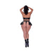 Magic Silk Hard Candy Halter Bra, Skirt & Thong Black Queen Size - SexToy.com