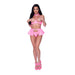 Magic Silk Hard Candy Halter Bra, Skirt & Thong Pink S/m - SexToy.com