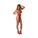 Magic Silk Holidaze Open Strap Bra, Garter And Panty Set Red S/m - SexToy.com