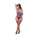 Magic Silk Holidaze Open Strap Teddy Cobalt Queen Size - SexToy.com