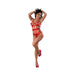 Magic Silk Holidaze Open Strap Teddy Red L/xl - SexToy.com