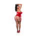 Magic Silk Holidaze Peek - a - boo Basque And Pull Open G - string Red Queen Size - SexToy.com