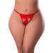 Magic Silk Holidaze Pull Open G - string Red Queen Size - SexToy.com