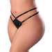 Magic Silk Liquid Onyx Crotchless Panty Black Queen Size - SexToy.com